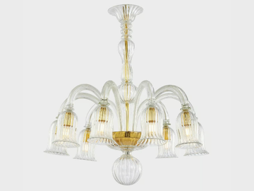 LAETITIA - Murano glass chandelier by Sogni Di Cristallo - view 2